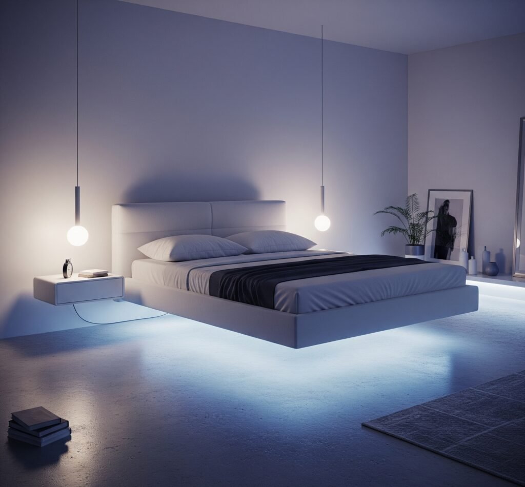 float - Space Ideas World Floating Bed Design