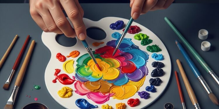 gouache painting - Space Ideas World gouache painting