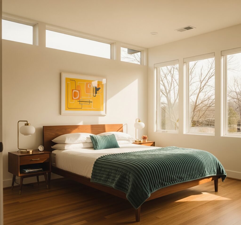 ne - Space Ideas World Mid-Century Modern Bed