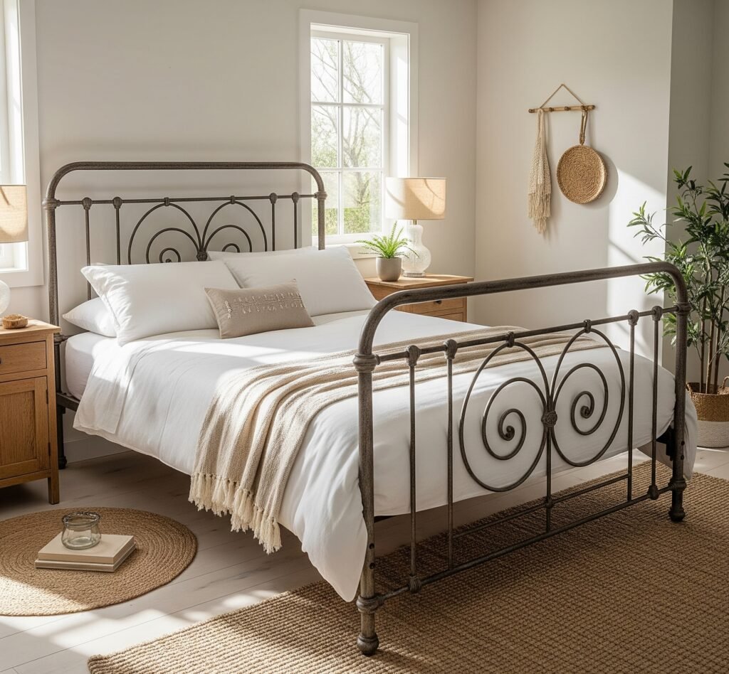 rustic - Space Ideas World Rustic Iron Bed