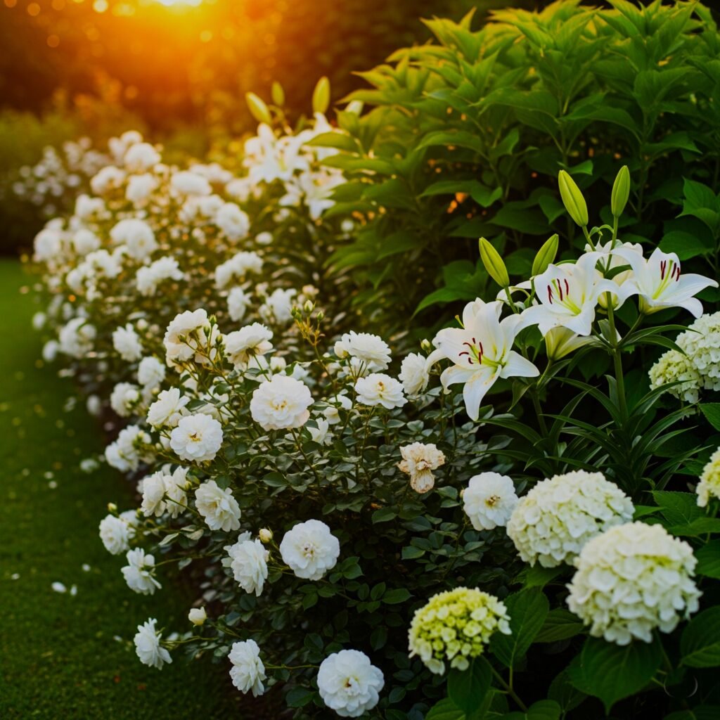 white flowers
