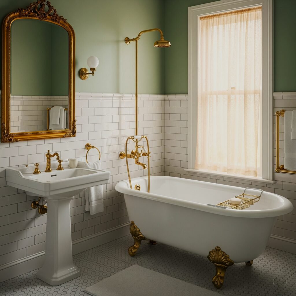 Elegant vintage bathroom - Space Ideas World Bathroom redo ideas