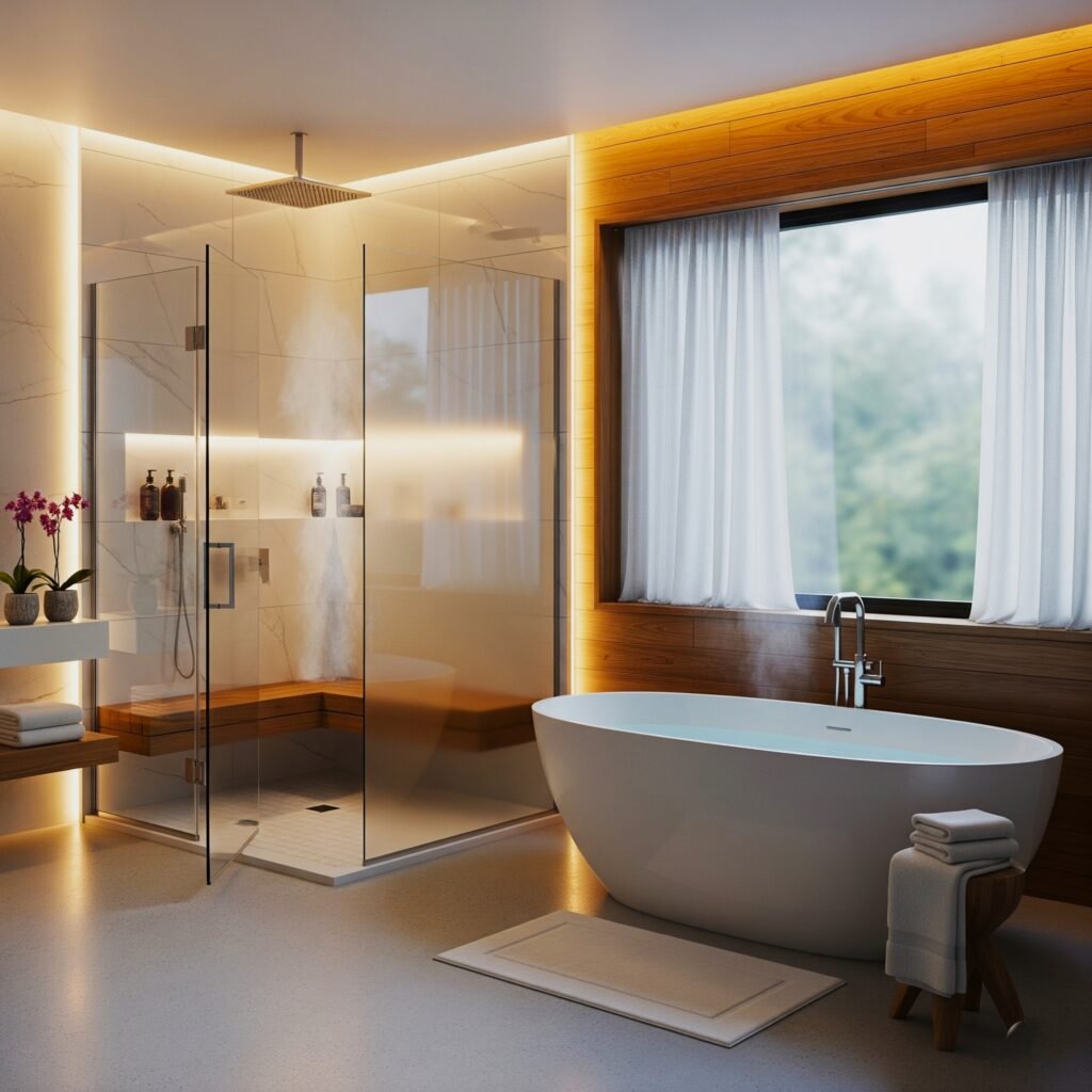 Luxurious spa bathroom - Space Ideas World Bathroom redo ideas