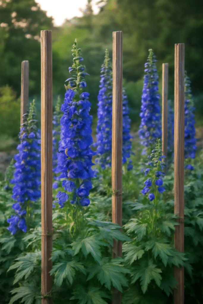 delphinium plants staked - Space Ideas World Delphiniums Planting
