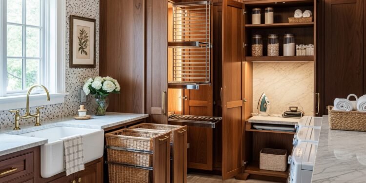 Laundry Room With Organised Storage - Space Ideas World 10 Clever Laundry Room Cabinet Ideas You’ll Love