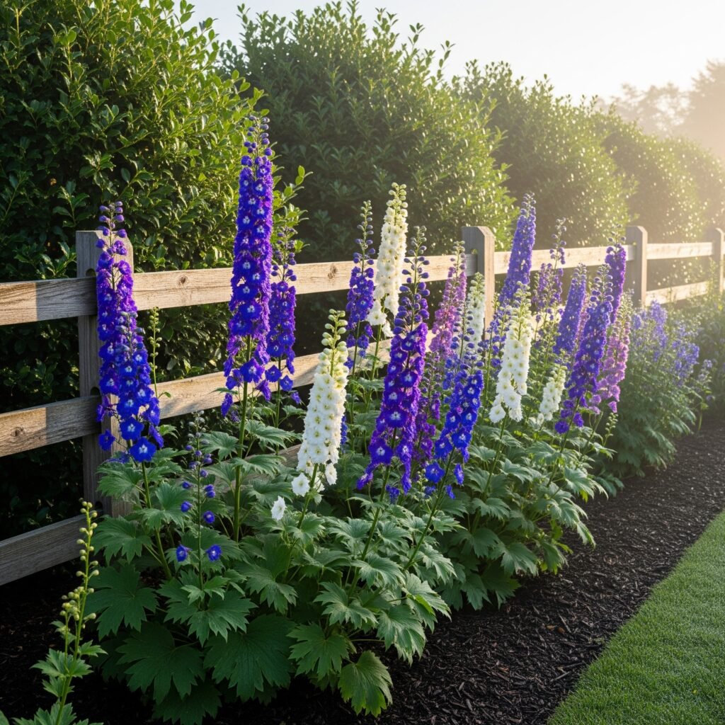 delphinium planting location - Space Ideas World Delphiniums Planting