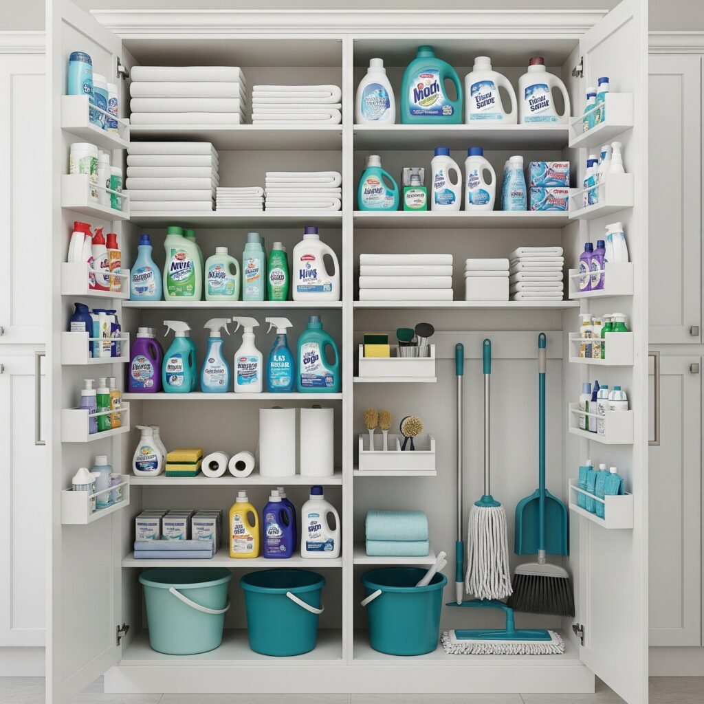 Tall pantry cabinet - Space Ideas World laundry room cabinet ideas