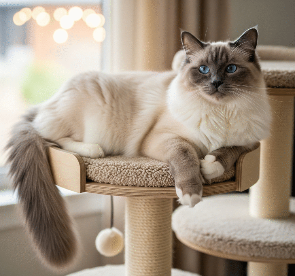 blue-point Ragdoll cat - Space Ideas World huge cat breeds