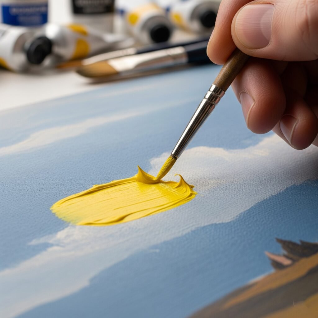 layer gouache - Space Ideas World gouache painting