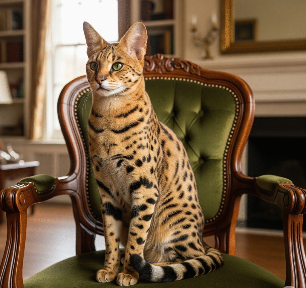 spotted Savannah cat - Space Ideas World huge cat breeds